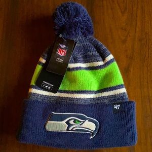 NFL Seattle Seahawks pom beanie
